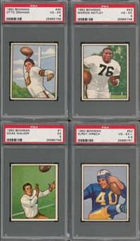 1950 Bowman Football PSA-Graded Collection (10 Different) Including Hall of Famers 